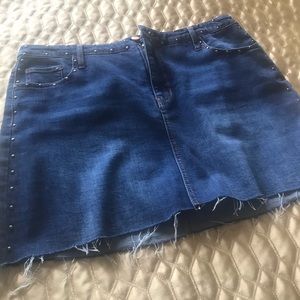 Super cute denim mini skirt